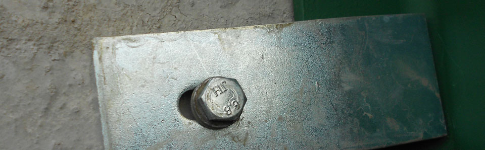 Concrete wall fixing, quick and simple.